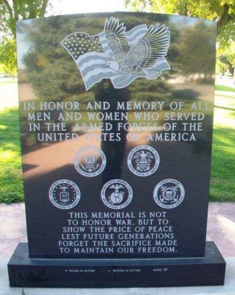 THORNTON WAR VETERANS MEMORIAL DEDICATION STONE