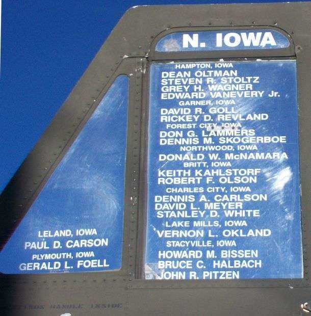 MASON CITY VIETNAM  WAR MEMORIAL ROLL OF HONORED DEAD II