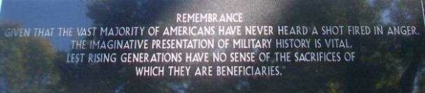 MASON CITY AREA VETERANS MONUMENT STONE N