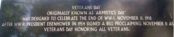 MASON CITY AREA VETERANS MONUMENT STONE G