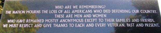 MASON CITY AREA VETERANS MONUMENT STONE B