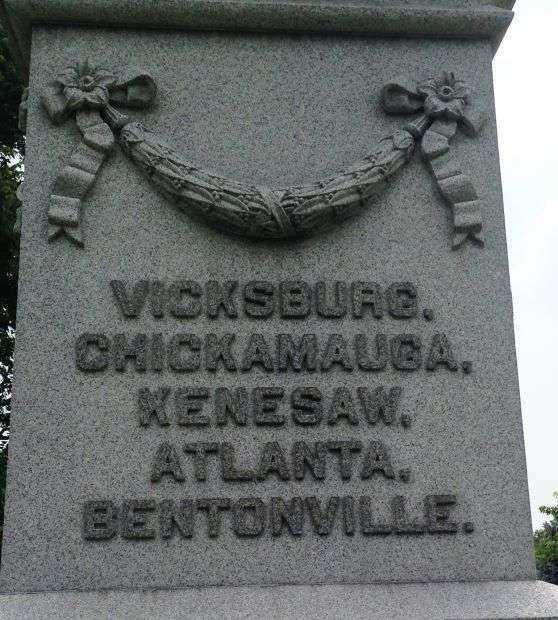 MCDONOUGH COUNTY CIVIL WAR MEMORIAL STONE C