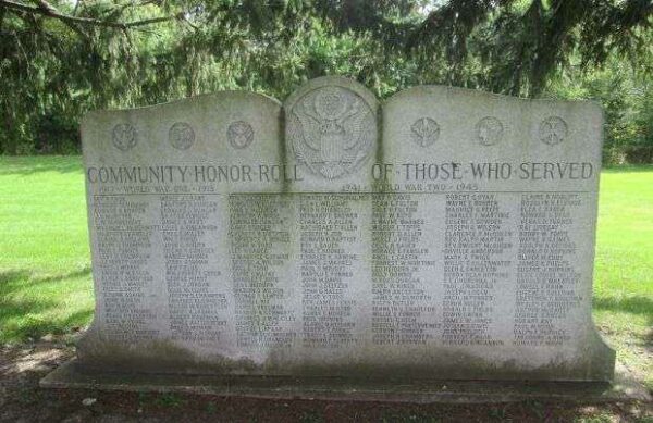 COMMUNITY HONOR ROLL OF THOSE WHO SERVED WAR MEMORIAL