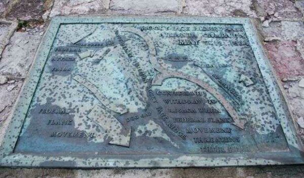 ROCKY FACE RIDGE PHASE OF ATLANTA CAMPAIGN MEMORIAL PLAQUE