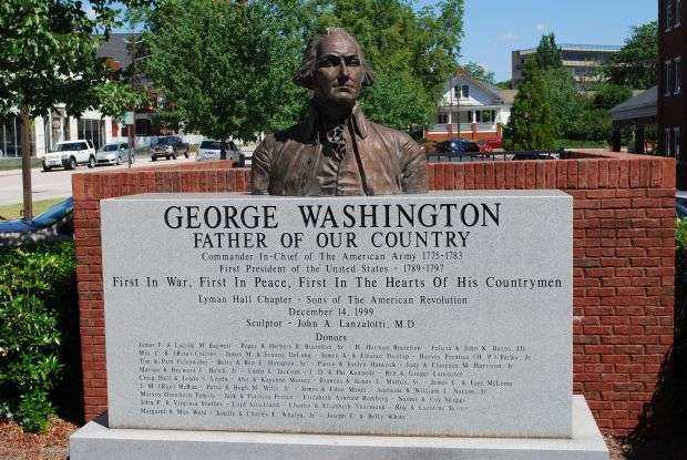 GEORGE WASHINGTON FATHER OF OUR COUNTRY MEMORIAL BUST
