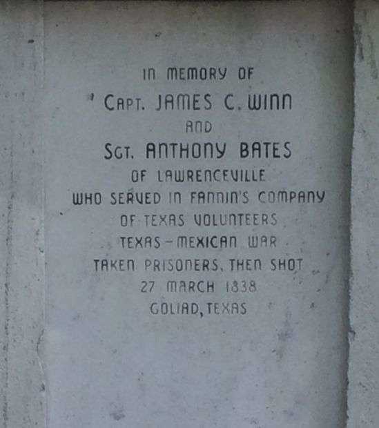 MEMORIAL TO THE FALLEN OF 1836 STONE B