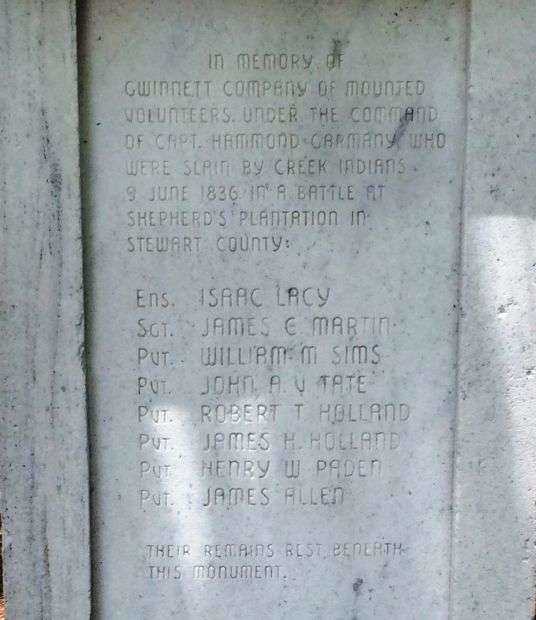 MEMORIAL TO THE FALLEN OF 1836 STONE A