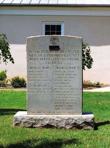 COLUMBIA COUNTY WAR VETERANS MEMORIAL