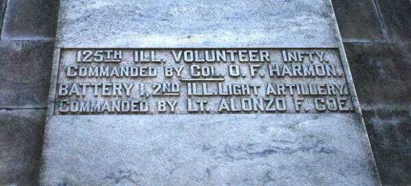 ILLINOIS BATTLE OF KENNESAW MOUNTAIN MONUMENT STONE B