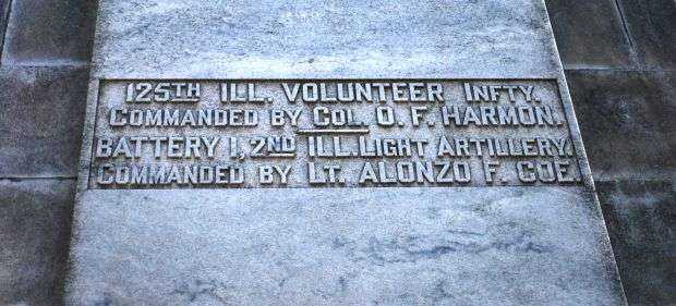 ILLINOIS BATTLE OF KENNESAW MOUNTAIN MONUMENT STONE B