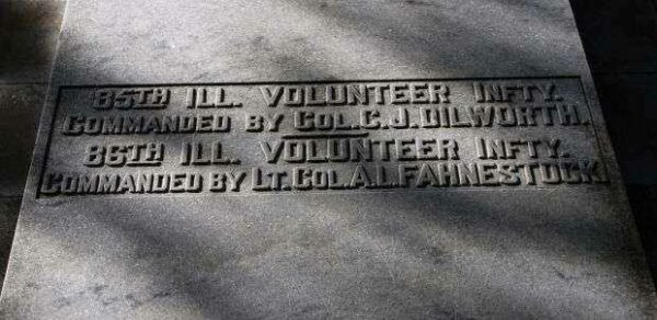 ILLINOIS BATTLE OF KENNESAW MOUNTAIN MONUMENT STONE A