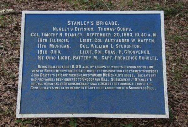 STANLEY’S BRIGADE WAR MEMORIAL PLAQUE