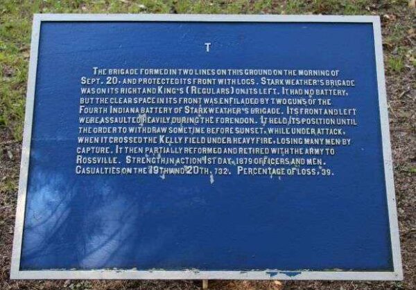 SCRIBNER’S BRIGADE WAR MEMORIAL PLAQUE B