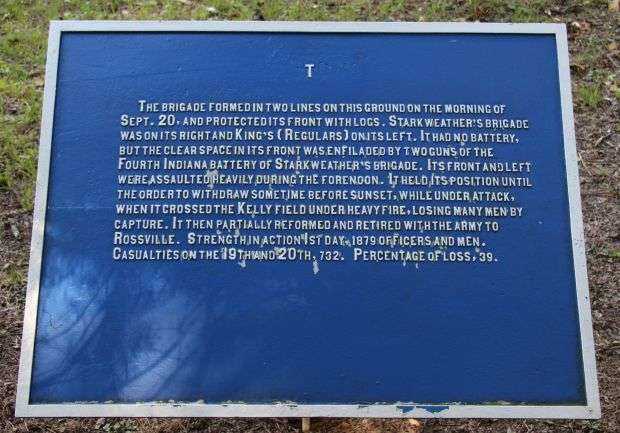 SCRIBNER’S BRIGADE WAR MEMORIAL PLAQUE B