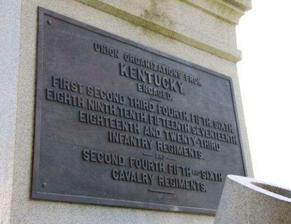 STATE OF KENTUCKY BATTLE OF CHICKAMUGA WAR MEMORIAL PLAQUE B