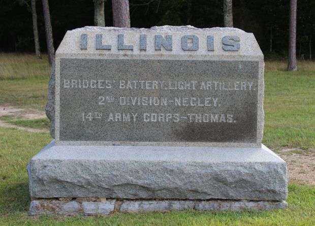 BRIDGES’ BATTERY LIGHT ARTILLERY MEMORIAL FRONT