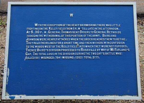 BAIRD’S DIVISION THOMAS’ CORPS WAR MEMORIAL PLAQUE C