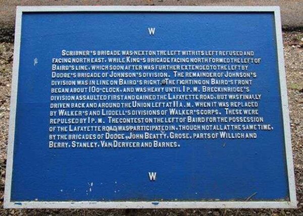 BAIRD’S DIVISION THOMAS’ CORPS WAR MEMORIAL PLAQUE B