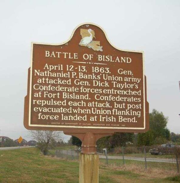 BATTLE OF BISLAND WAR MEMORIAL MARKER