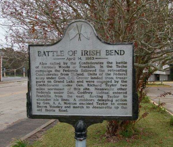 BATTLE OF IRISH BEND WAR MEMORIAL MARKER