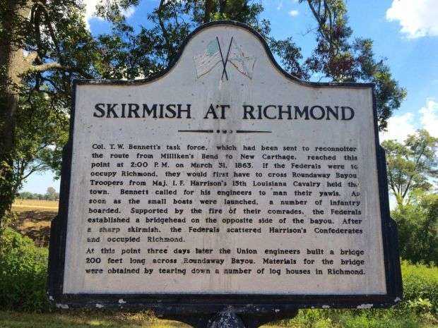 SKIRMISH AT RICHMOND WAR MEMORIAL MARKER