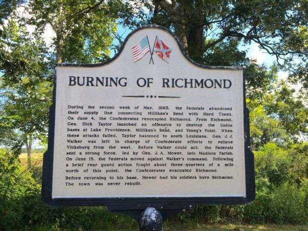 BURNING OF RICHMOND WAR MEMORIAL MARKER