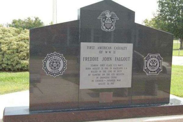 FREDDIE JOHN FALGOUT WAR MEMORIAL