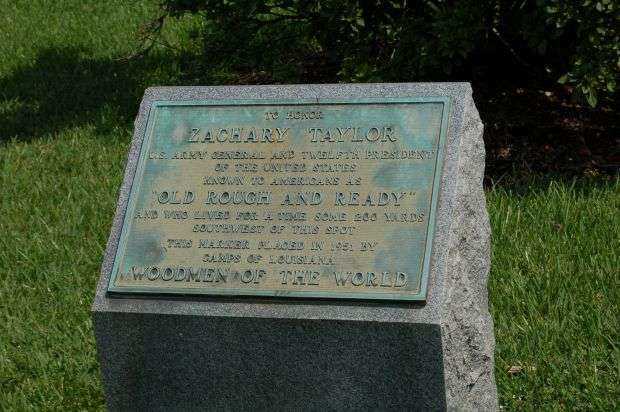 ZACHARY TAYLOR MEMORIAL PLAQUE