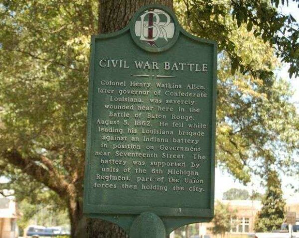 CIVIL WAR BATTLE MEMORIAL MARKER