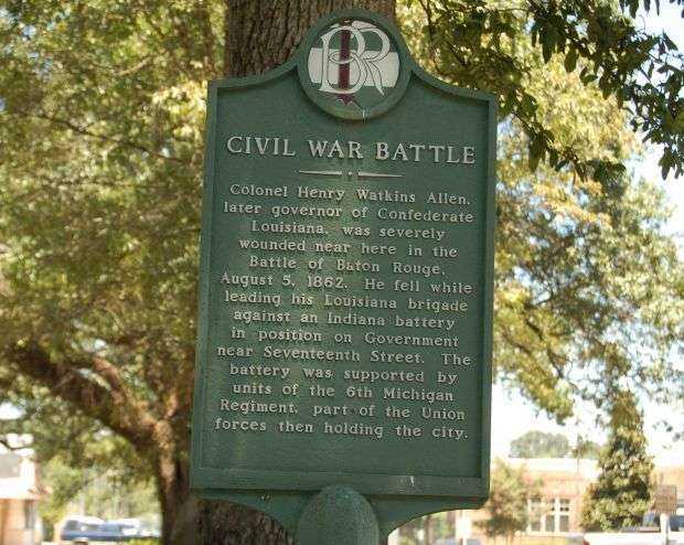 CIVIL WAR BATTLE MEMORIAL MARKER