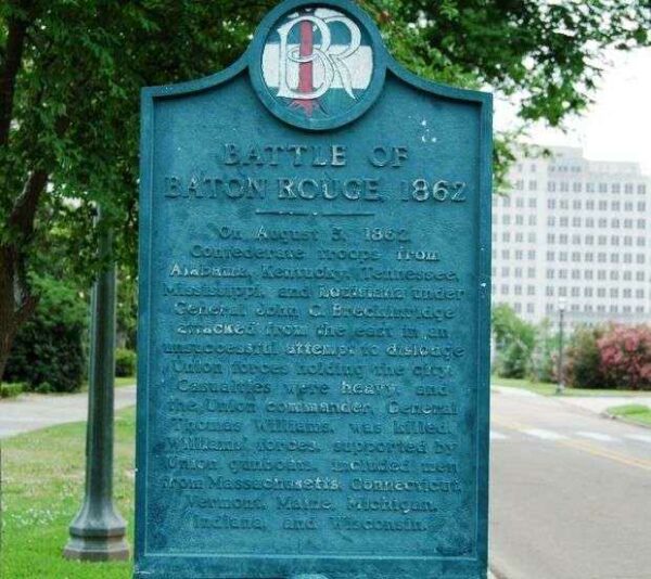 BATTLE OF BATON ROUGE 1862 MEMORIAL MARKER