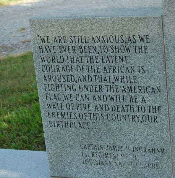 FORT BUTLER AFRICAN AMERICAN SOLDIER MEMORIAL NARRATIVE STONE A