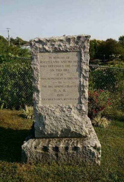 IN MEMORY OF MCCLELLAND AND HIS MEN REVOLUTIONARY WAR MEMORIAL SIDE A