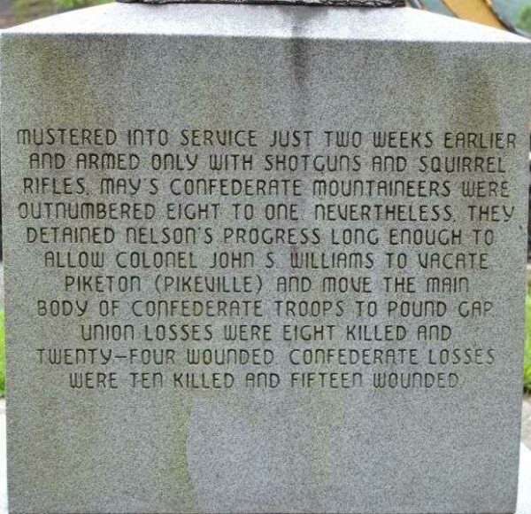 THE BATTLE OF IVY MOUNTAIN MEMORIAL STONE B