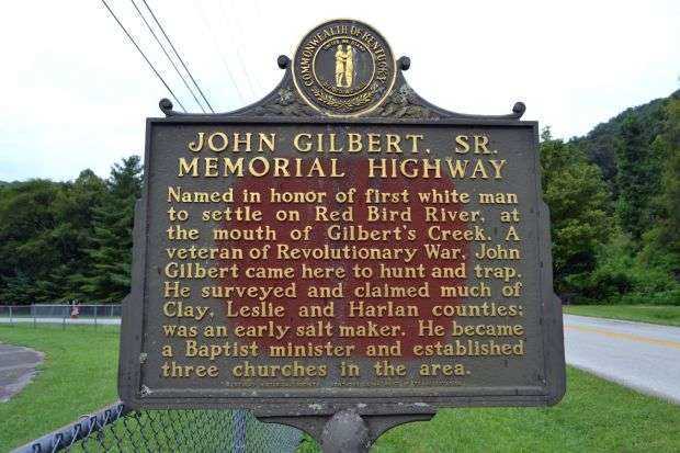 JOHN GILBERT SR. MEMORIAL HIGHWAY MARKER