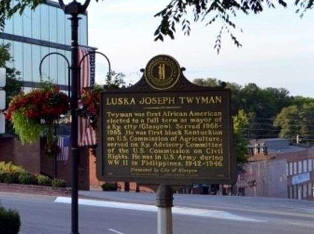 LUSKA JOSEPH TWYMAN WAR MEMORIAL MARKER