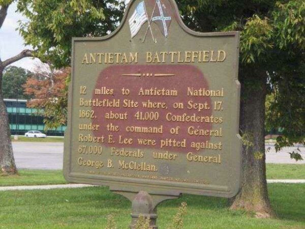 ANTIETAM BATTLEFIELD WAR MEMORIAL MARKER