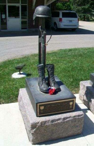CPL DAVID M. UNGER BATTLEFIELD CROSS MEMORIAL