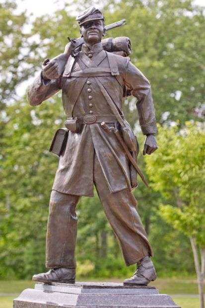 UNITED STATES COLORED TROOPS CIVIL WAR MEMORIAL STATUE