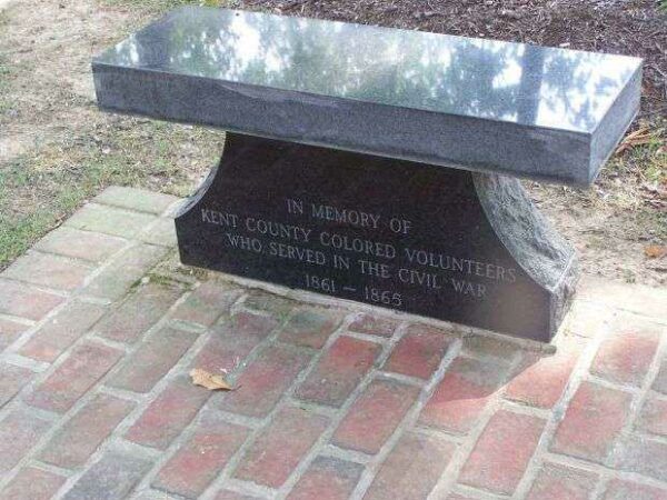 KENT COUNTY COLORED TROOPS WAR MEMORIAL BENCH