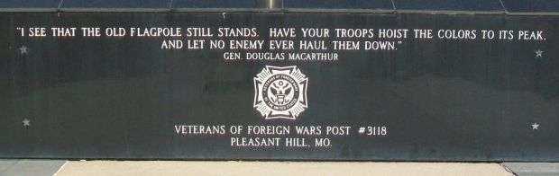 DEFENDERS OF FREEDOM VETERANS MEMORIAL STONE B