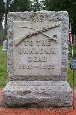 J. EDWARD HEFFNER CIVIL WAR UNKNOWN DEAD MEMORIAL
