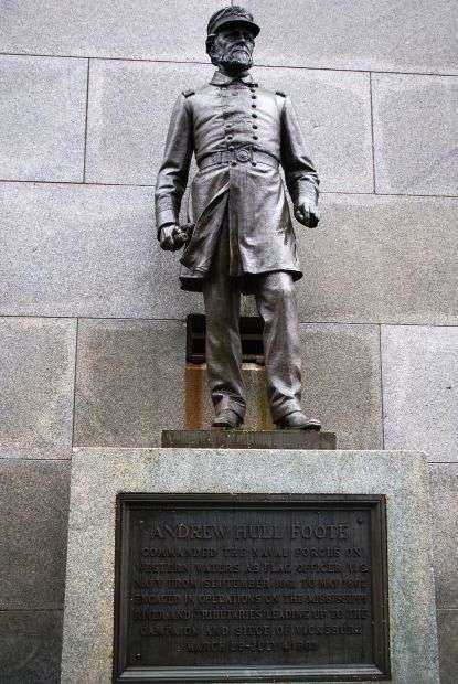 VICKSBURG NAVY MEMORIAL ANDREW HULL FOOTE STATUE