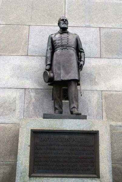 VICKSBURG NAVY MEMORIAL DAVID DIXON PORTER STATUE