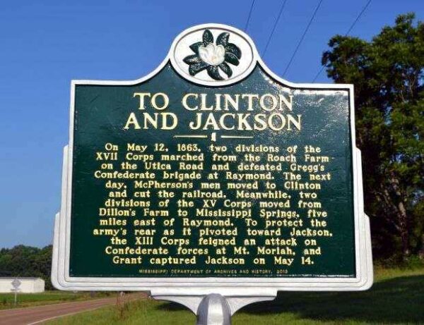 TO CLINTON AND JACKSON WAR MEMORIAL MARKER