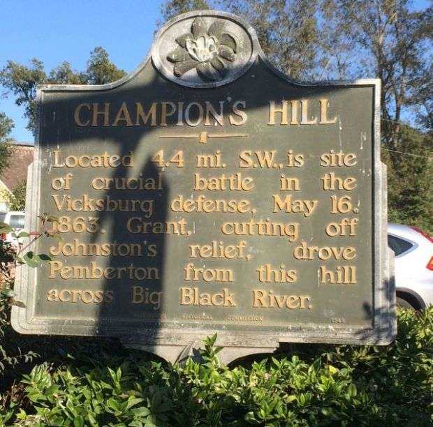 CHAMPION’S HILL WAR MEMORIAL MARKER
