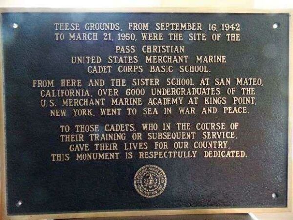 UNITED STATES MERCHANT MARINE ACADEMY CADET MEMORIAL PLAQUE