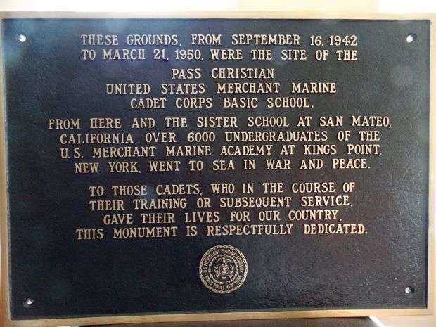 UNITED STATES MERCHANT MARINE ACADEMY CADET MEMORIAL PLAQUE