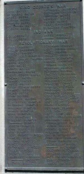 WAREHAM WAR VETERANS MEMORIAL PLAQUE A