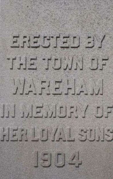 WAREHAM WAR VETERANS MEMORIAL DEDICATION STONE